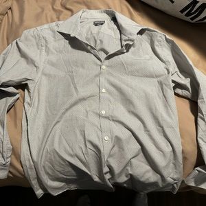 Kenneth Cole Button Down Grey  Medium